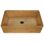 895 Single Bowl Bamboo Apron Sink