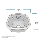 009-009-244 Steel Gray Undermount Sink