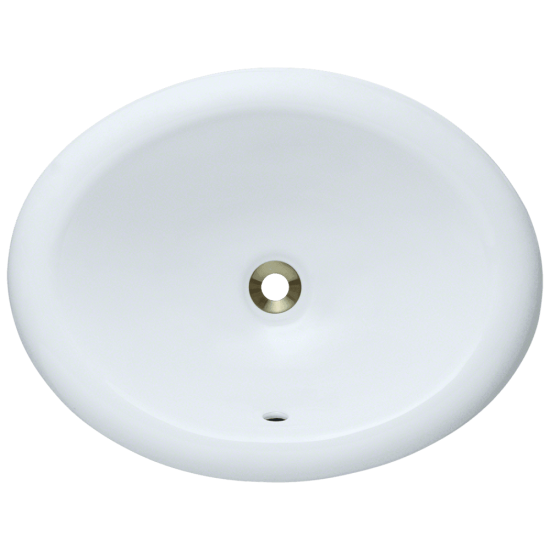 O1917-White Overmount Porcelain Vanity Bowl