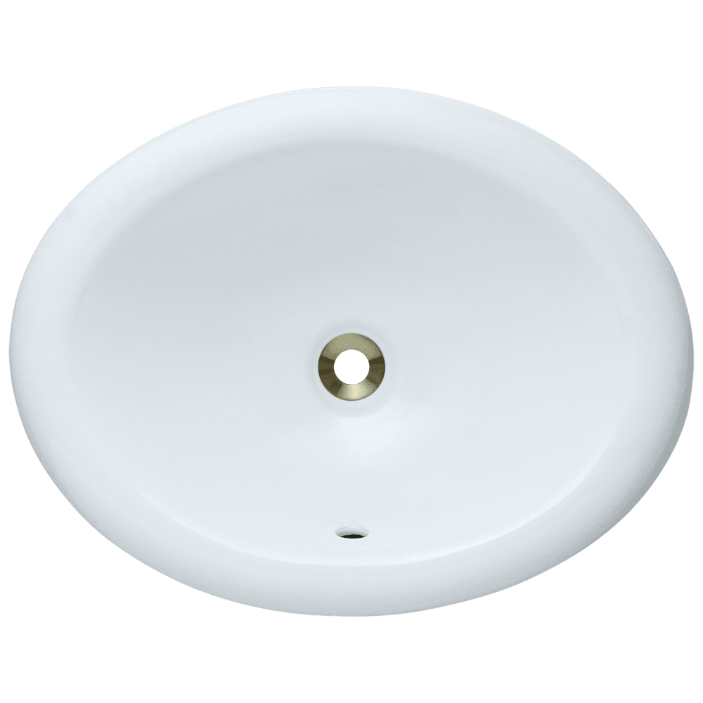 O1917-White Overmount Porcelain Vanity Bowl