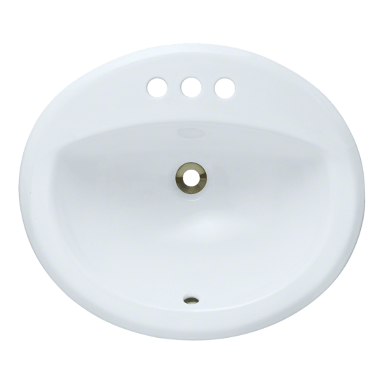 O2018-White Overmount Bathroom Sink