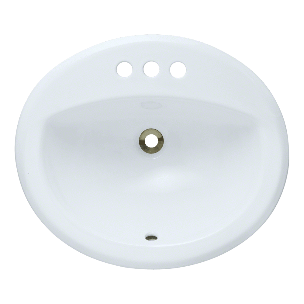O2018-White Overmount Bathroom Sink