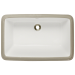 U1812-Bisque Rectangular Bathroom Sink