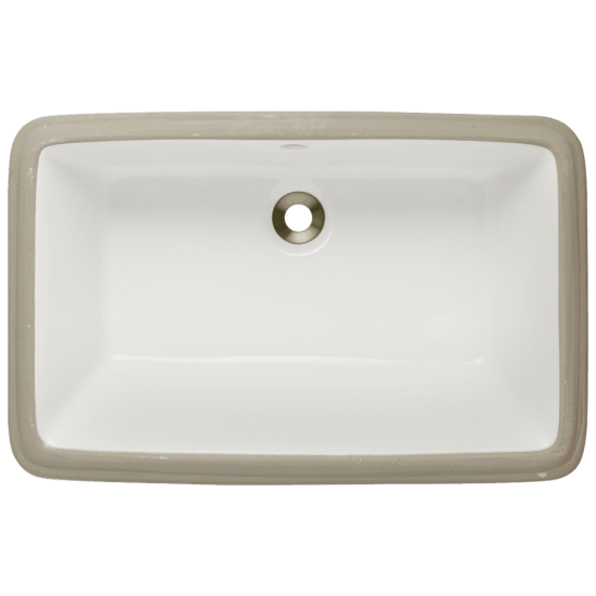 U1812-Bisque Rectangular Bathroom Sink