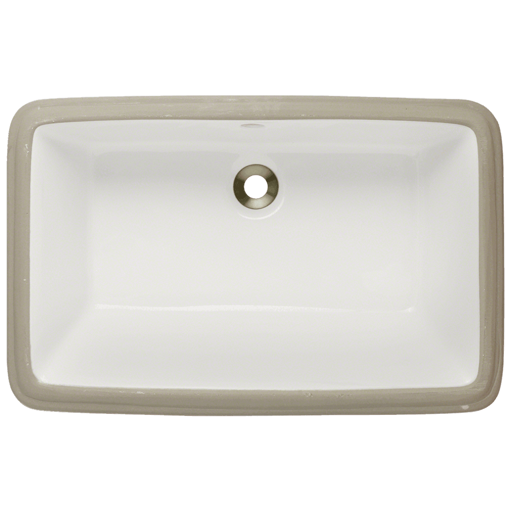 U1812-Bisque Rectangular Bathroom Sink