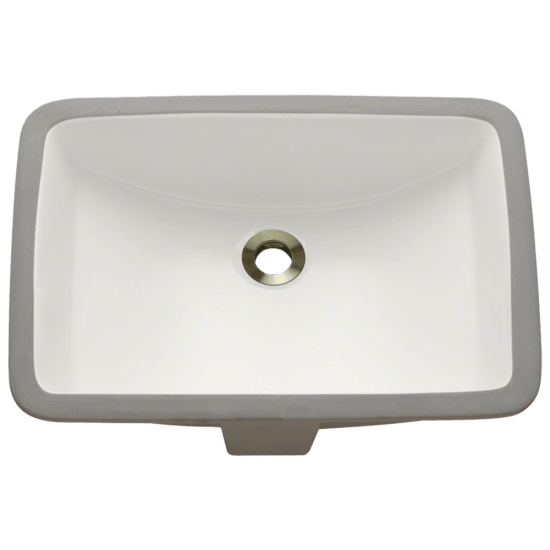 U1913-Bisque Rectangular Porcelain Sink