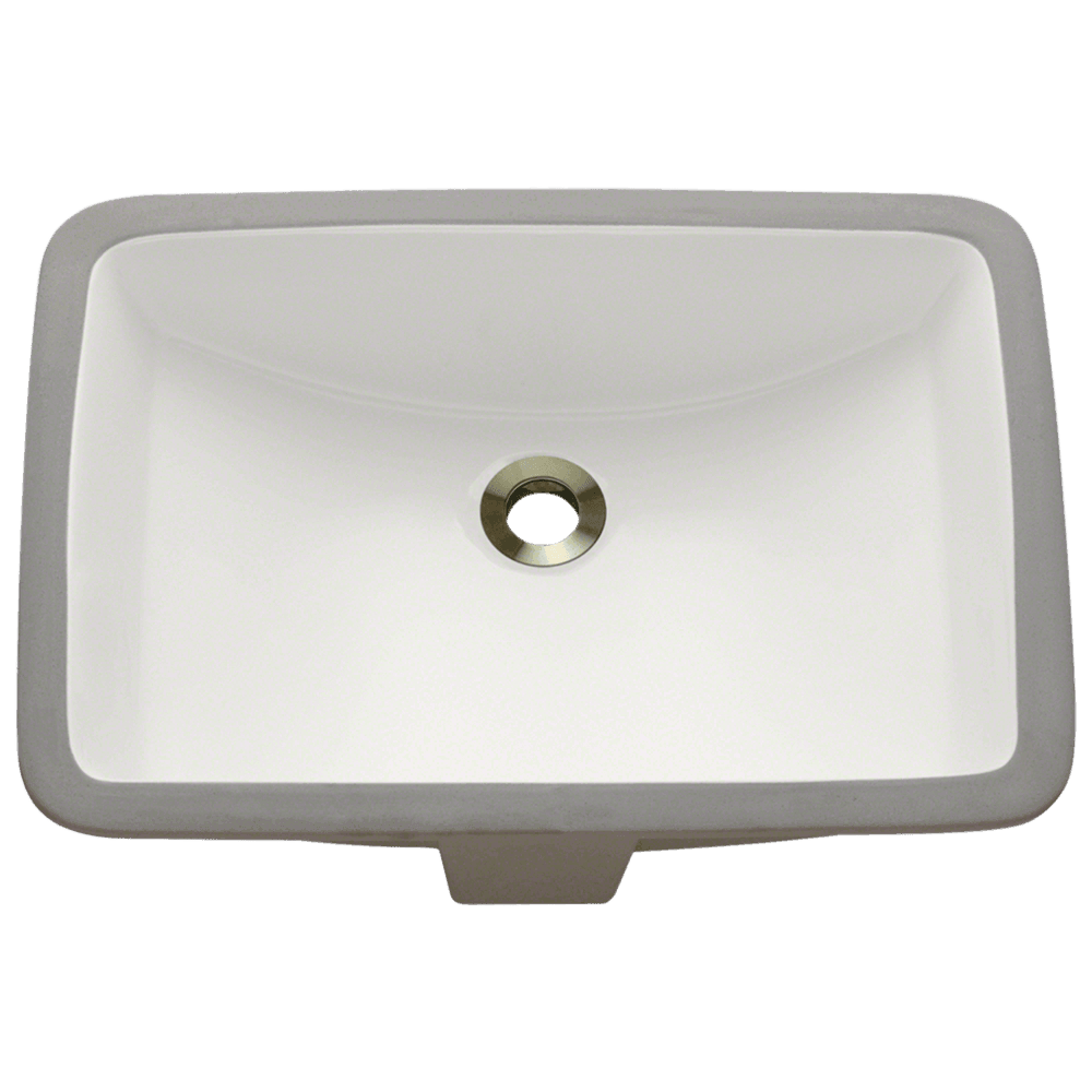 U1913-Bisque Rectangular Porcelain Sink
