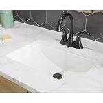 U1913-Bisque Rectangular Porcelain Sink