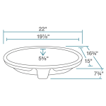 UPL-Bisque Porcelain Bathroom Sink
