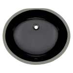 UPM-Black Porcelain Bathroom Sink