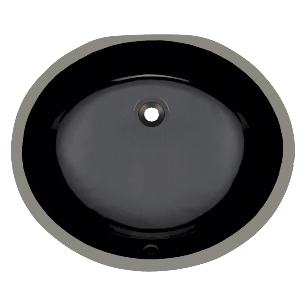 UPM-Black Porcelain Bathroom Sink