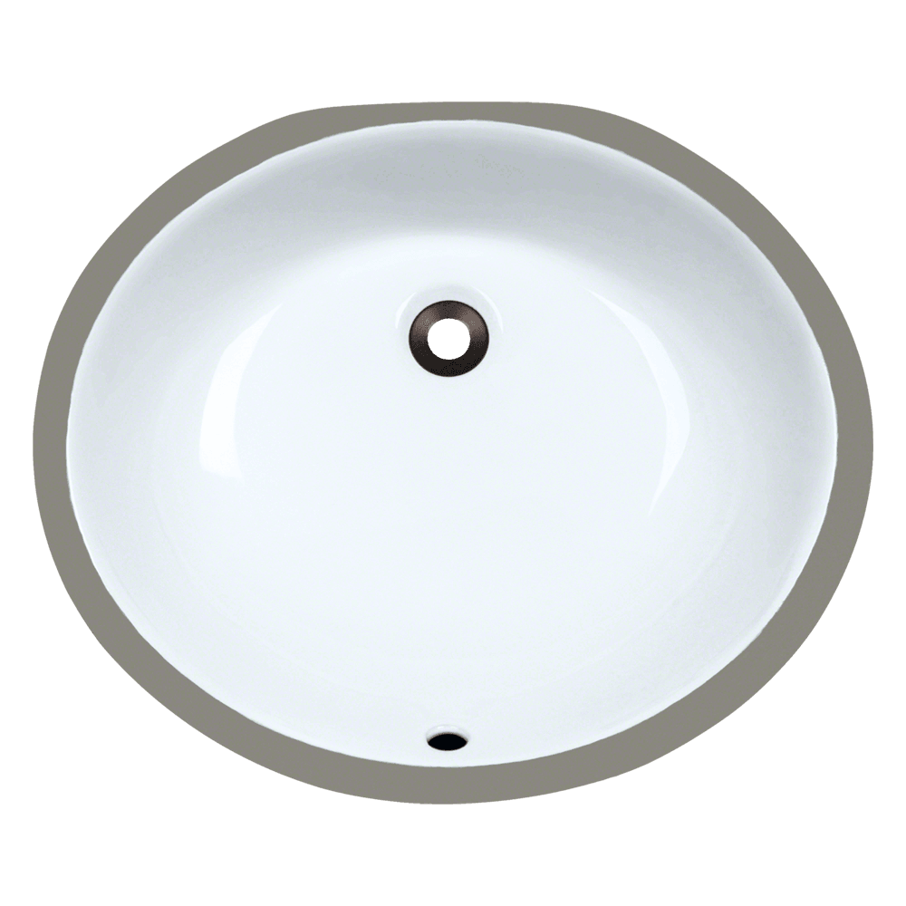 UPM-White Porcelain Bathroom Sink