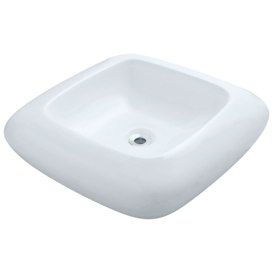 V100-White Porcelain Vessel Sink