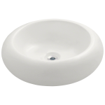 V120-Bisque Pillow Top Porcelain Vessel Sink