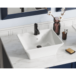 V150-Bisque Porcelain Vessel Sink