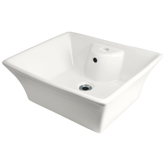 V150-Bisque Porcelain Vessel Sink