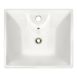 V150-Bisque Porcelain Vessel Sink