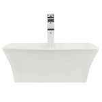 V150-Bisque Porcelain Vessel Sink