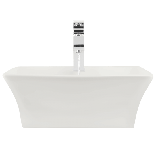 V150-Bisque Porcelain Vessel Sink