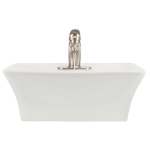 V150-Bisque Porcelain Vessel Sink
