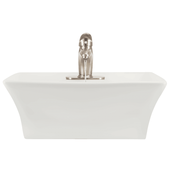 V150-Bisque Porcelain Vessel Sink