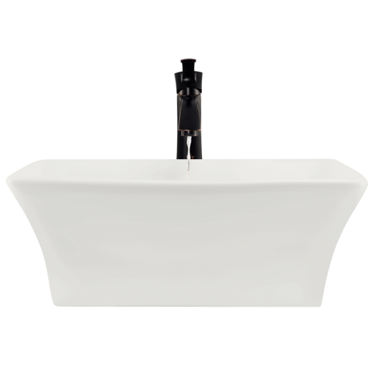 V150-Bisque Porcelain Vessel Sink
