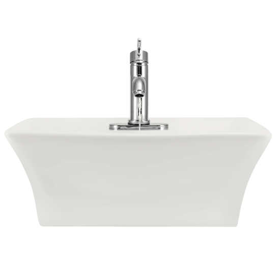 V150-Bisque Porcelain Vessel Sink