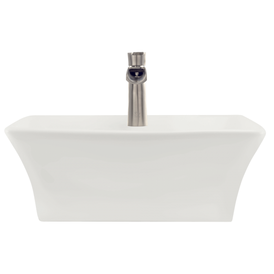 V150-Bisque Porcelain Vessel Sink