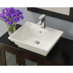 V160-Bisque Porcelain Vessel Sink