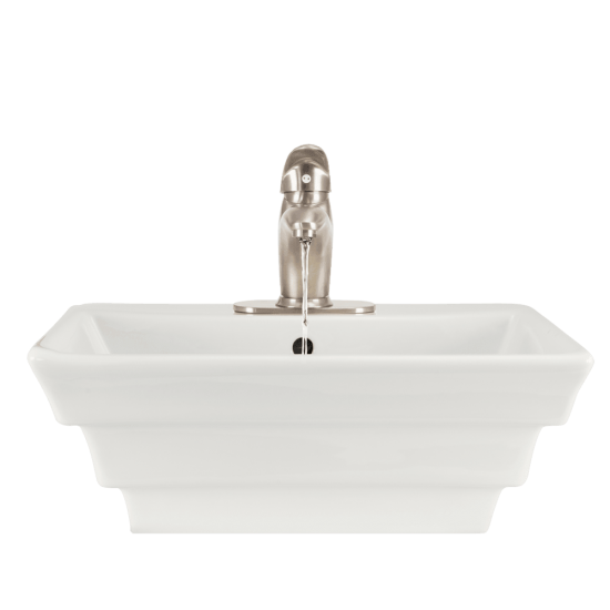 V160-Bisque Porcelain Vessel Sink