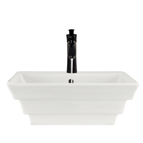 V160-Bisque Porcelain Vessel Sink