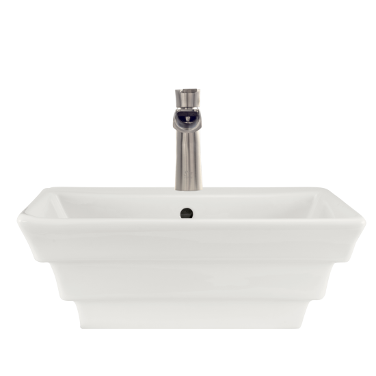 V160-Bisque Porcelain Vessel Sink