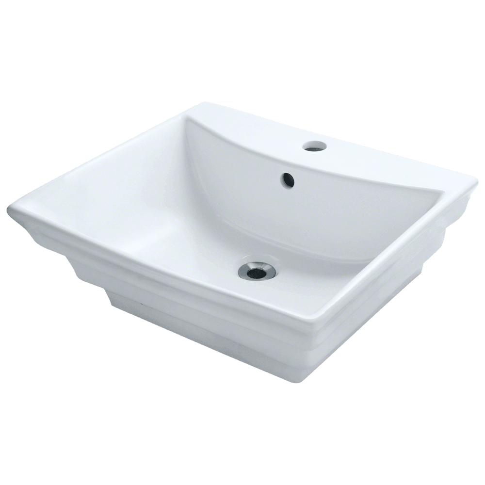 V160-White Porcelain Vessel Sink