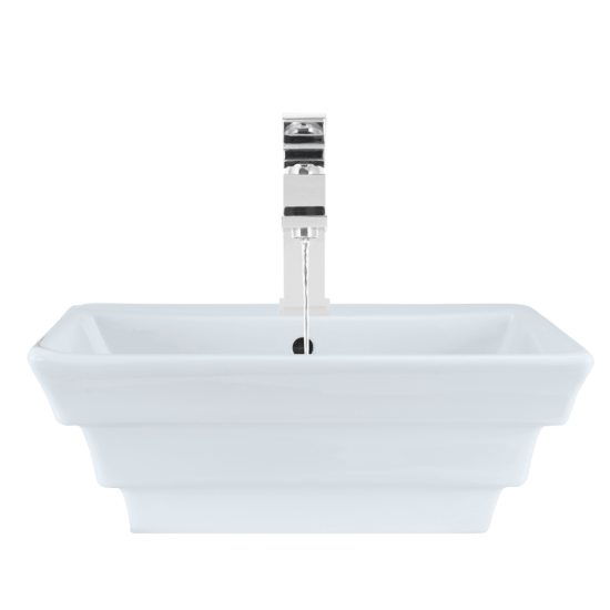 V160-White Porcelain Vessel Sink