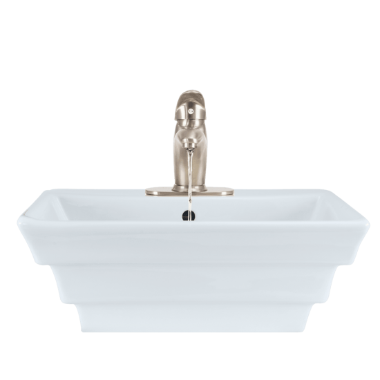 V160-White Porcelain Vessel Sink