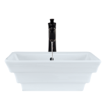 V160-White Porcelain Vessel Sink
