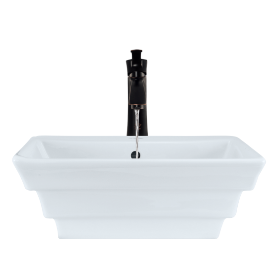 V160-White Porcelain Vessel Sink