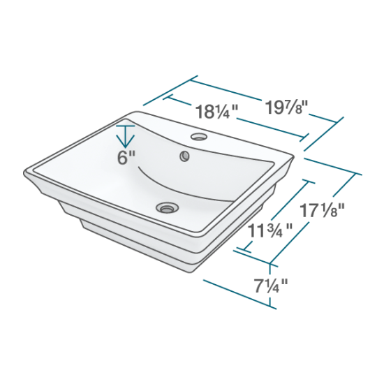 V160-White Porcelain Vessel Sink