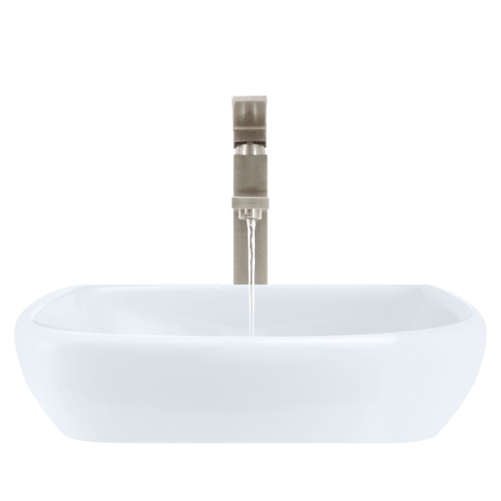 V1802-White Porcelain Vessel Sink