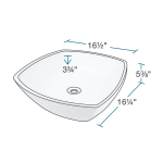 V1802-White Porcelain Vessel Sink