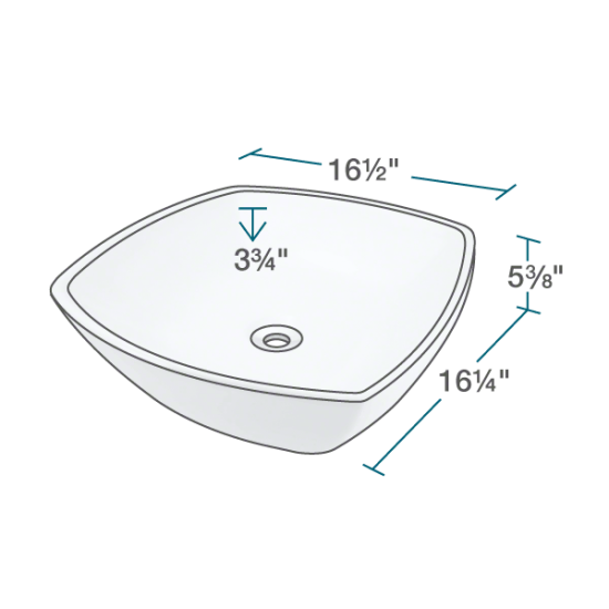 V1802-White Porcelain Vessel Sink