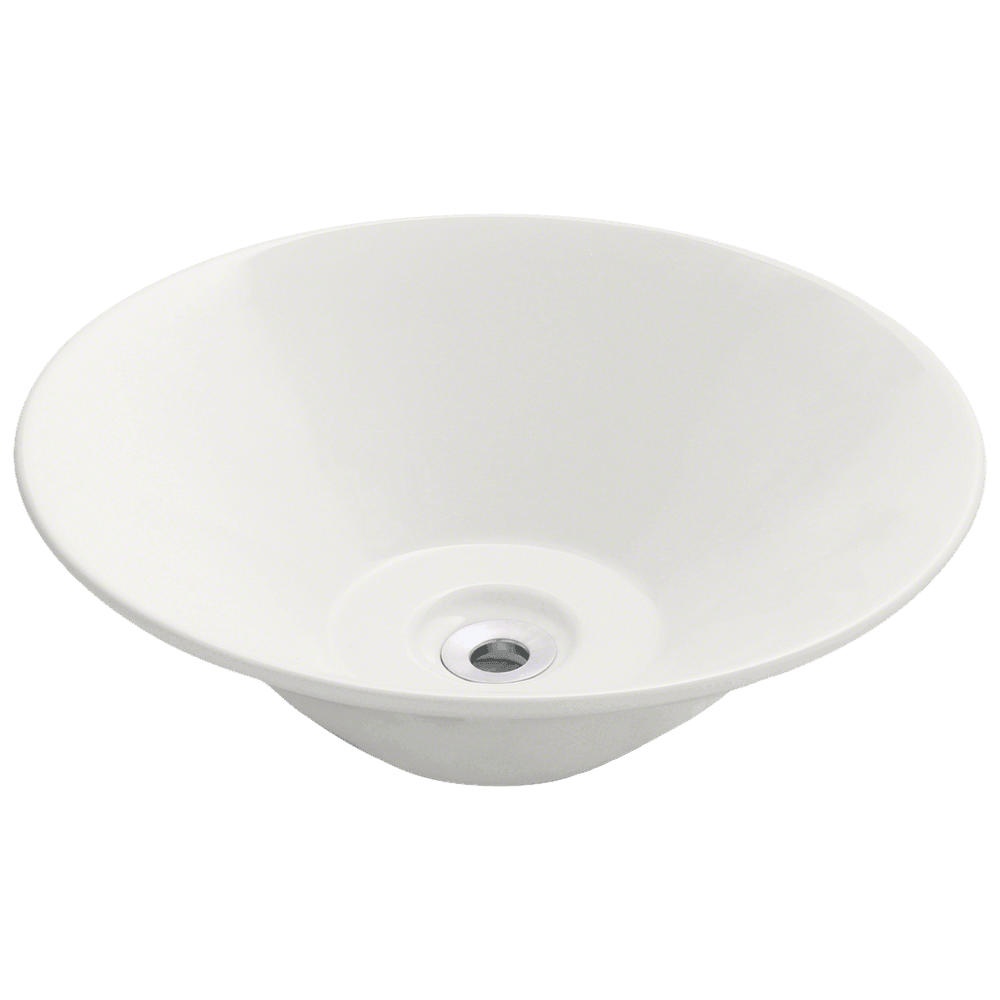 V220-Bisque Porcelain Vessel Sink