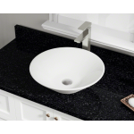 V220-Bisque Porcelain Vessel Sink