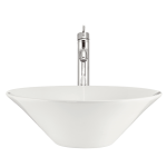 V220-Bisque Porcelain Vessel Sink