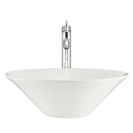 V220-Bisque Porcelain Vessel Sink