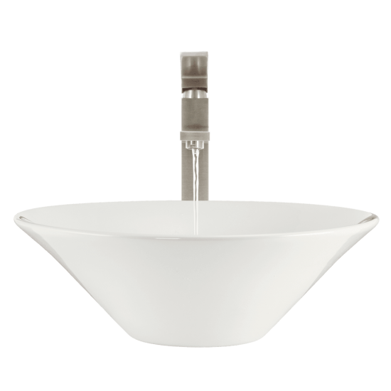 V220-Bisque Porcelain Vessel Sink