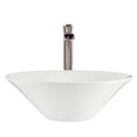 V220-Bisque Porcelain Vessel Sink