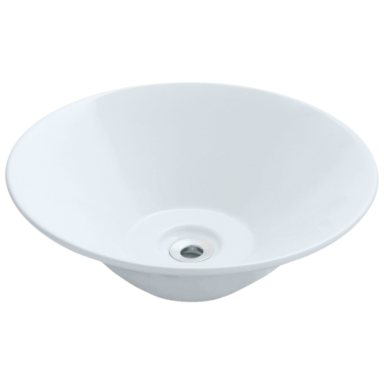 V220-White Porcelain Vessel Sink