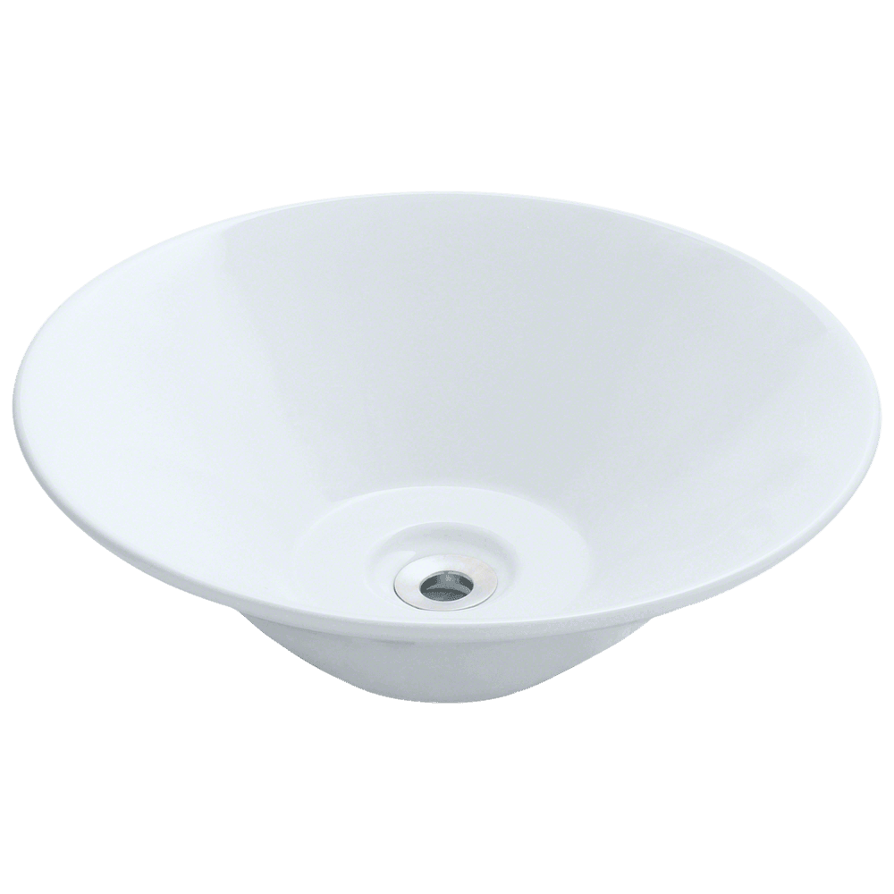 V220-White Porcelain Vessel Sink