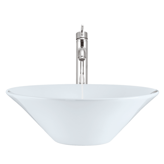 V220-White Porcelain Vessel Sink